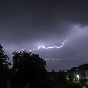 Fotograf Düren Blitz bei Unwetter